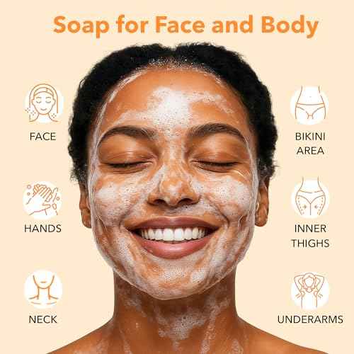 Kojic Acid Complexion Brightening Soap Bar with Vitamin C, Turmeric, Retinol, Collagen & Hyaluronic Acid ? Brightening Face & Body Soap ? Supports Brighter Skin, Even Skin Tone ? 3 Pack