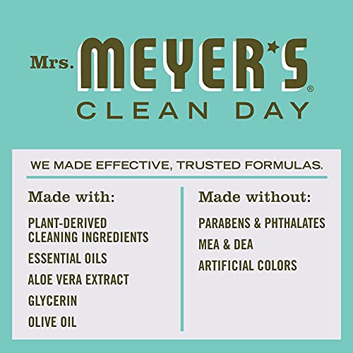 Mrs. Meyers Liquid Hand Soap Refill Liquid 33 Oz Basil Scent