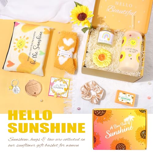 Get Well Care Package for Women, Birthday Gifts for Women, Feel Better Soon Basket, Sympathy and Thinking of You Gifts After Surgery Recovery