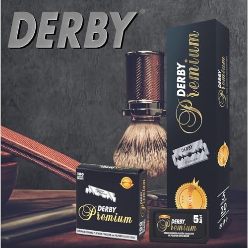Derby Premium Double Edge Razor Blades, 100 Count