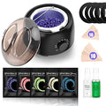 Waxing Kit - Wax Warmer for Hair Removal, Hard Wax Kit with 14oz 5 Bags Hard Wax Beans for Full Body, Legs, Face, Eyebrows, Bikini, Brazilian Waxing Kit for Women Men