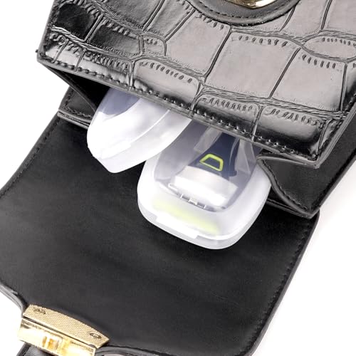 Linkidea 2 Pcs Portable Travel Razor Holder, Protective Razor Case Compatible with Gillette Fusion 5 ProGlide, Sensor 3, SkinGuard, Pace 6 Pro (White)