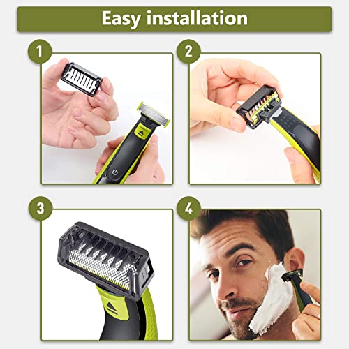 Norelco O blade Shaver Guide Combs Fits for Hair Guards 0.5/1/1.5/2/2.5/3/3.5/4//4.5/5/7/9 MM 17 Pcs for QP2520 QP2530 QP2630 QP2620 QP2521 QP2522 QP6510
