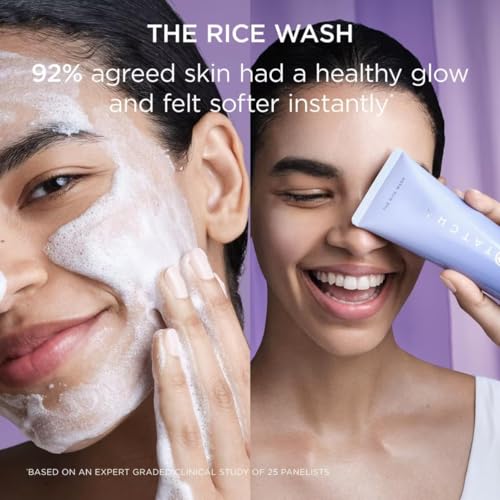 TATCHA The Rice Wash, Travel-Sized | Soft Cream Facial Cleanser - Wash Away Buildup Without Stripping Skin For A Soft, Luminous Complexion | 50 ml/ 1.7 fl. oz.