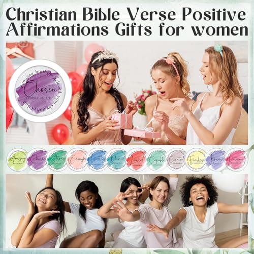 Geelin 60 Pcs Christian Mini Compact Mirrors for Purse Bible Verse Scripture Portable Mirrors Bulk Small Thank You Gift for Mother's Day Sunday School Women Teacher Coworker Employee Staff (Classic)