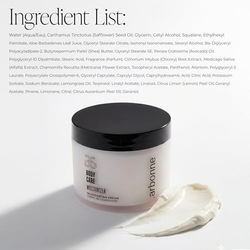 BodyCare Moisturizer Cream ? Rich Hydrating Body Lotion with Omega 3-6-9, Shea, Aloe, and Vitamin E; Spa-Like Hydration for Daily Use, by Arbonne.
