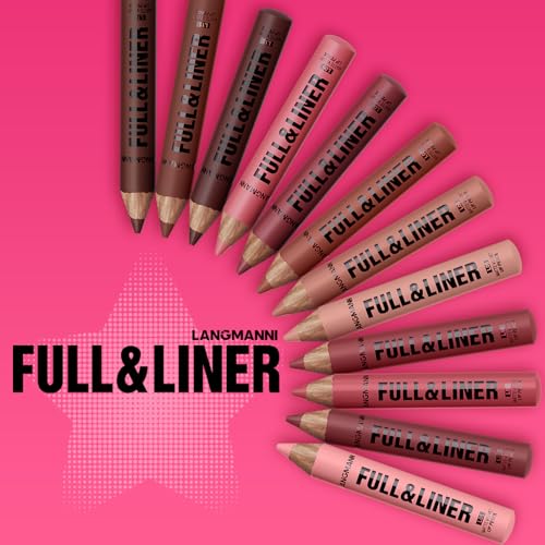 LANGMANNI 12Pcs Matte Velvet Lip Liner Pencil Set - Highly Pigmented, Smudge-Resistant Lip Pencils for Shaping & Contouring, Vegan & Cruelty-Free