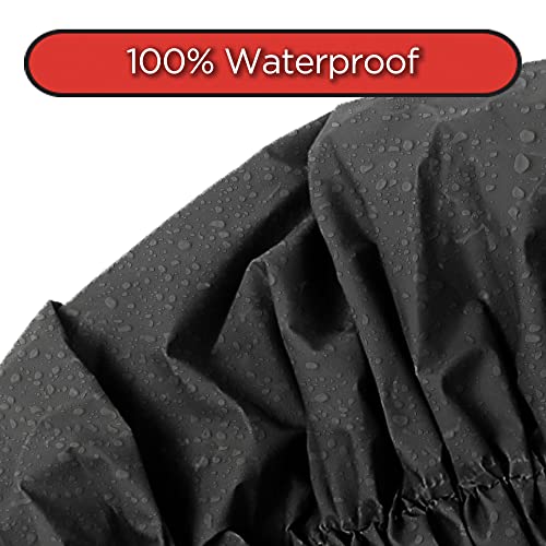 Donna Premium Collection Shower Cap Waterproof Super Jumbo Bonnet 2pc Shower Caps for Women Reusable Waterproorf BLACK