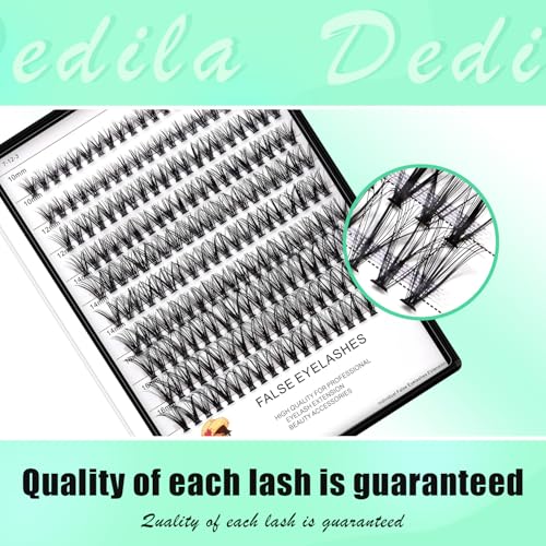 Large Tray-20 Roots Nature Long Cluster False Eyelashes Thickness 0.07mm C Curl Mixed 8-10-12-14mm/10-12-14-16mm/12-14-16mm Individual Eyelashes Dramatic Volume Eye Lashes (mixed 10-12-14-16mm)
