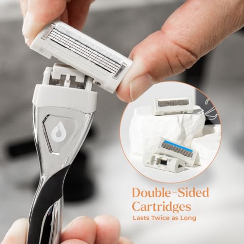 Revolv Razor - Razor Stand - Durable Razor Holder with Rubberized Non-Slip Base - Keeps Blades Clean, Dry & Upright -Opening measures 3/4 of an inch. Compatible with Most Cartridge Razors