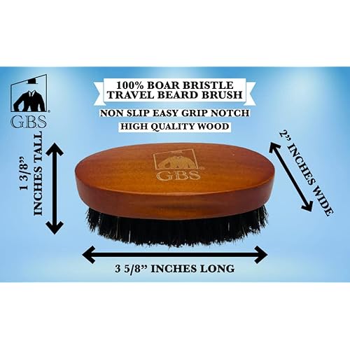 G.B.S Pack of 3 - Men Beard & Mustache Brush