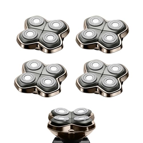 Shaver PRO 4 Head Replacement Blades - Compatible with Skull Shaver Pitbull, Butterfly Kiss Pro & Palm Shaver - Electric Shaver & Head Shaver Blade for Bald Head Shavers for Men/Women£¨4 Packs£©