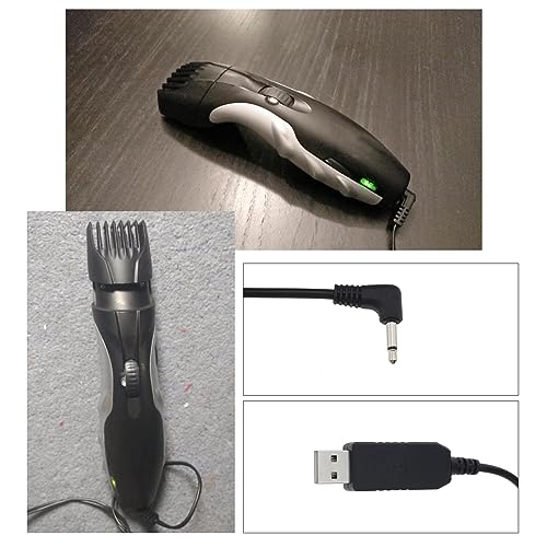 Create idea Shaver USB Charging Cable Compatible with Remington Barba Beard Trimmer MB320 MB320C MB42C MB310C MB200 Pa3215U 3.2V 24AWG 1.5 Meters