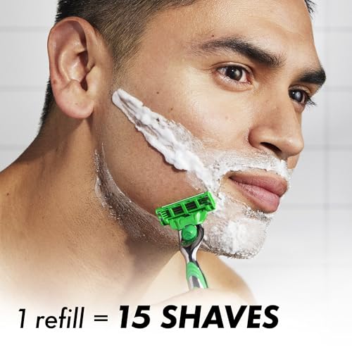 Gillette Mach3 Sensitive Mens Razor Blade Refills, 20 Count, Designed for Sensitive Skin