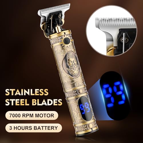 Karrte Men¡¯s Grooming Kit Professional Hair Clippers and Shaver for Men,Electric Razor and Nose Trimmer Set,Beard Trimmer with 2 Foil Head,Gifts for Men