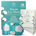 16 Pack Unscented Steam Eye Mask for Dryness, Puffiness, Strain & Relaxation, Heated Eye Mask for Sleep & Travel, Self-Heating & Disposable Warm Compress, Travel Essentials, Relaxation Gifts for Women
