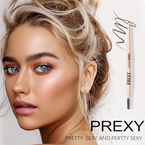 Eyebrow Pencil Makeup£¬The Most Ingredients Are Organic or Natural £¬Medium Brown,Waterproof Eyebrow Pencil£¬Dual-Sided Eyebrow Brush For It Face Makeup Cosmetics (104 Medium Brown)