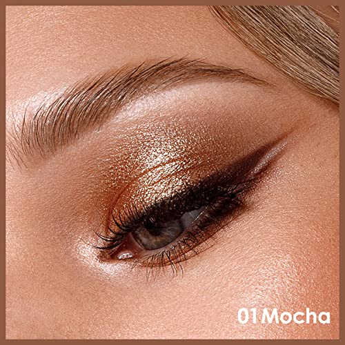 CARSLAN 4-Color Nude Neutral Eyeshadow Makeup Set - Great for Travel, Matte & Glitter Shimmer Contour Palette, 01