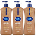 Vaseline Intensive Care Body Lotion Cocoa Radiant 3 count for Dry Skin Lotion Made with Ultra-Hydrating Lipids and Pure Cocoa Butter for a Long-Lasting, Radiant Glow 20.3 Oz