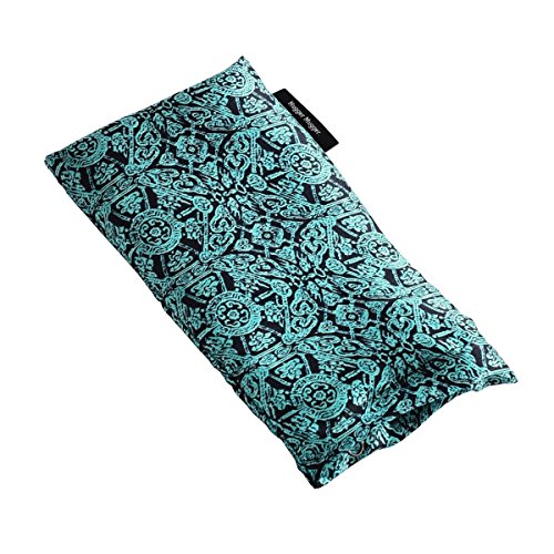 Hugger Mugger Silk Eye Pillow with Herbal Filling - Natural Herbal Filling, Relaxing Scent, Light Weight, Chill in Freezer, Washable Cover