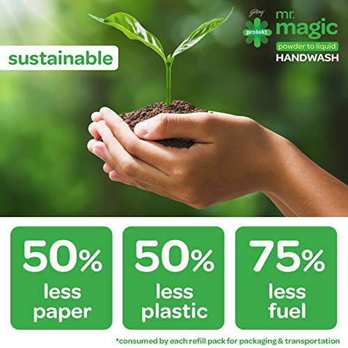 Handwash Refill Mr Magic Powder to Liquid Hand wash Refill Pack with Neem and Aloevera