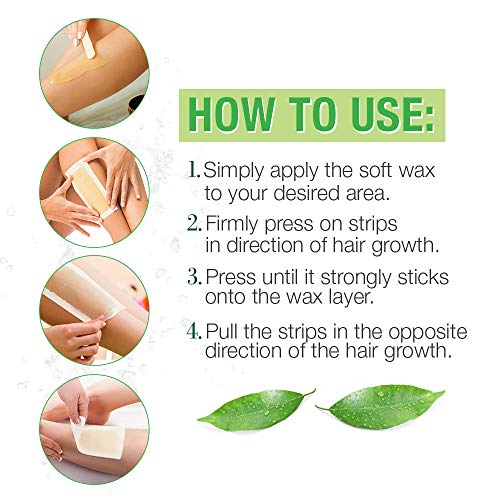 Clean + Easy Muslin Wax Strips ? Extra Large Wax Strip Roll for Full Body & Facial Hair Removal, 3.5" x 40 Yards