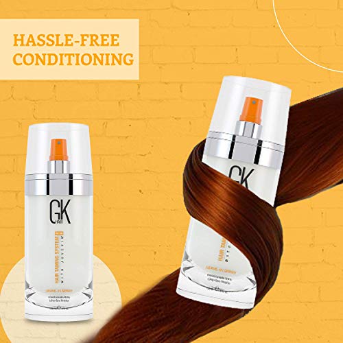 GK HAIR Global Keratin Deep Conditioner Masque 200g/7.5oz - Leave in Conditioner Spray (120ml/4 fl. oz) Hair Protection with Natural Oil