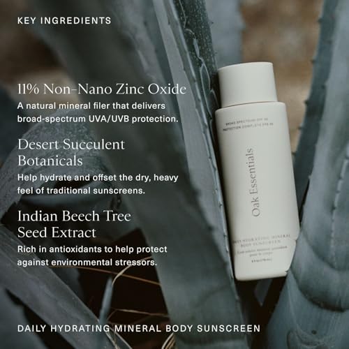Oak Essentials Daily Hydrating Mineral Body Sunscreen