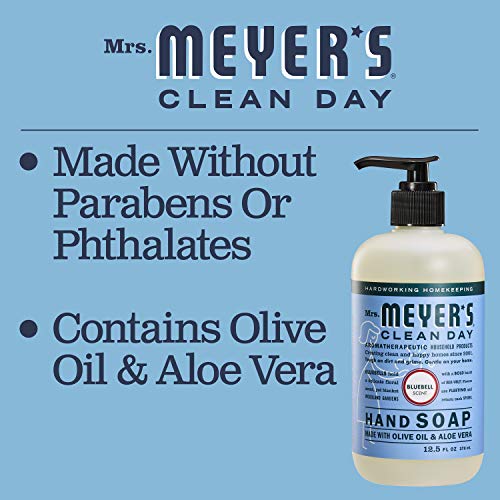 MRS. MEYER'S CLEAN DAY Bluebell Liquid Hand Soap 12.5 Fl Oz (Pack of 1)