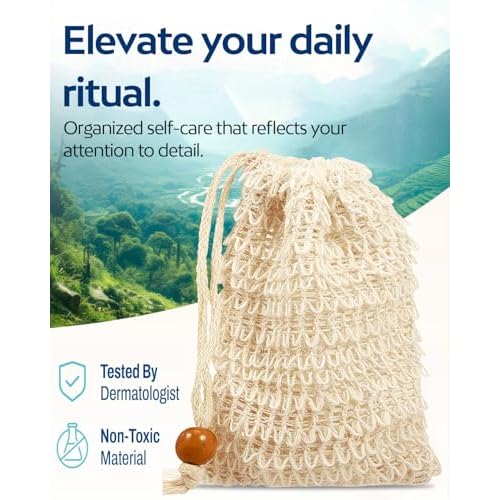 200 Pcs Soap Saver Bag Exfoliating of Natural Exfoliating Handmade Soap Pouches for Shower, Foaming & Drying, Reusable Bolsas para Jabones Artesanales (5.7x3.74 Inch)