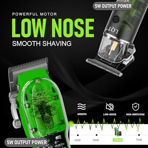 KEMEI KM-1856 Professional Hair Clipper for Men Cordless Hair Cutting Kits, Hair & Beard Trimmer, Adjustable Blade Barber Clippers with USB Rechargeable, Gift for Men