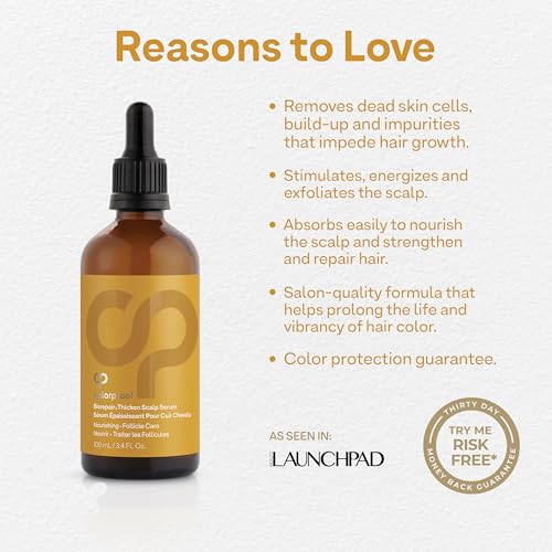 Colorproof Biorepair Thicken Scalp and Follicle Care Serum 3.4 Fl. Oz. w/Fresh Lime, Eucalyptus, Mint Leaf & Rosemary Scent, Color-Protection and Fuller-Looking Hair