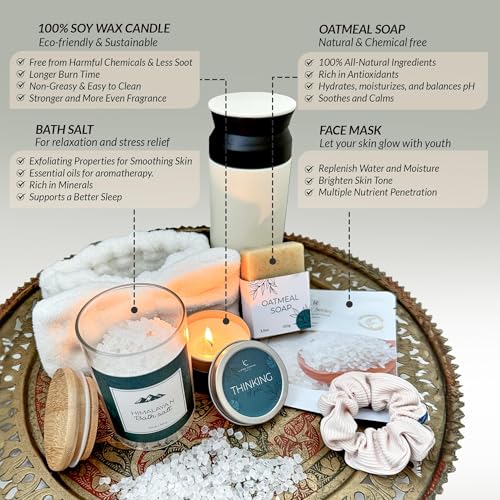 Self Care Gifts for Women 11 Piece, Womens Get Well Gifts for Mom Girlfriend Wife Daughter, Women¡¯s Spa Gifts Baskets With Bath Salts, Oatmeal Soap, Blanket, Encouraging Inspirational Gift Basket