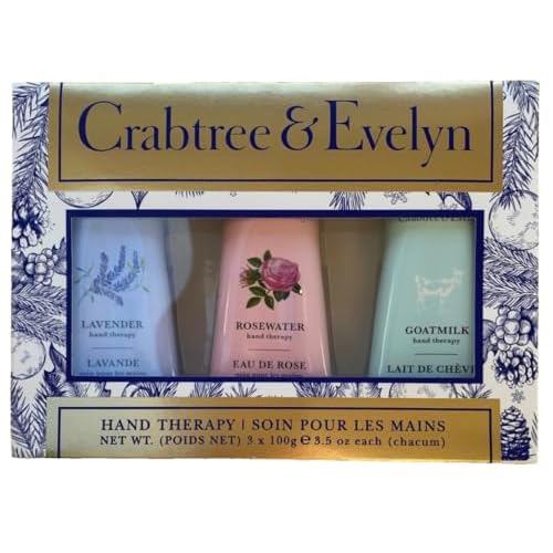 Crabtree & Evelyn Hand Therapy Set (Trio, Lavender Rosewater Goatmilk)