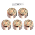Generation 3 Replacement Heads for New Version Flawless Finishing Touch Facial Hair Remover, 5 Pack