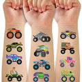 Monster Trucks Temporary Tattoo for Kids, 10 Sheets Monster Truck Fake Tattoos for Boys Party Favors, Goodie Bags Stuffers, Brithday Supplies Decorations