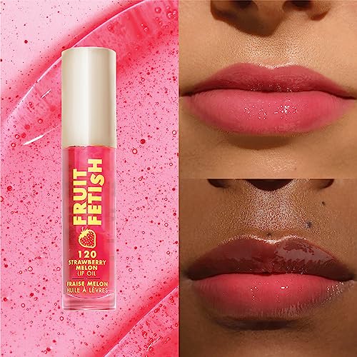 Milani Fruit Fetish Lip Oil Bundle - Raspberry Peach & Strawberry Melon - Hydrating Lip Gloss