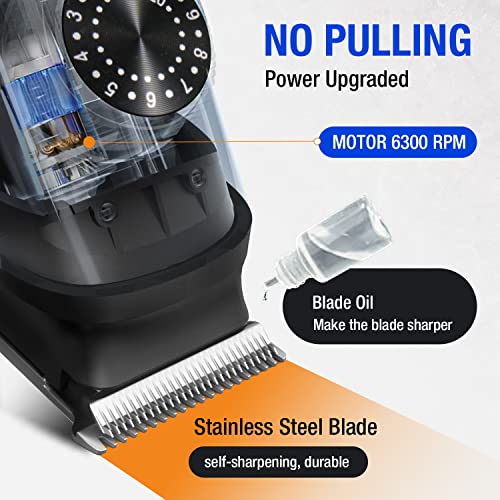 SUPRENT Beard Trimmer for Men Waterproof- IPX7 Professional Mustache Trimmer- 39 Built-in Adjustable Precise Lengths- Cordless USB C Rechargeable & LED Display