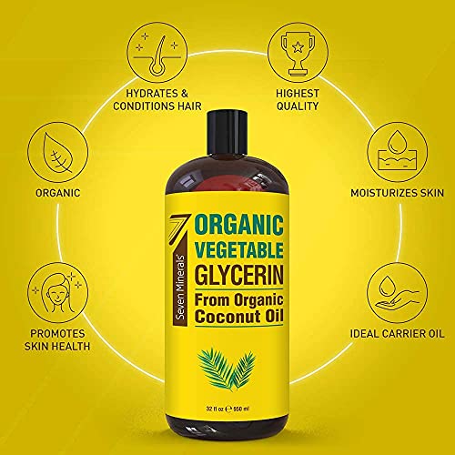 Seven Minerals Organic Vegetable Glycerin & Pure Sweet Almond Oil