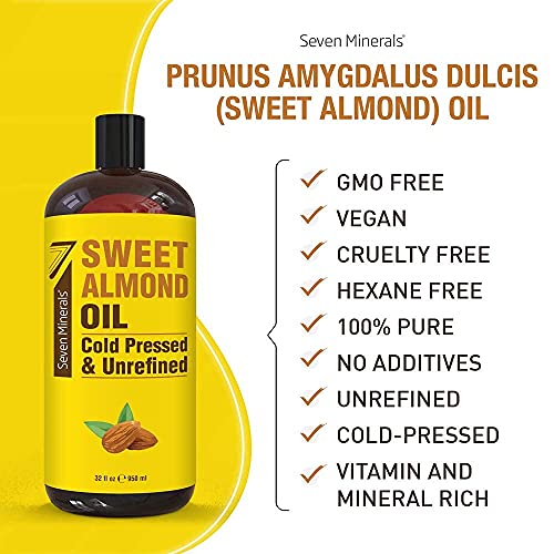 Seven Minerals Organic Vegetable Glycerin & Pure Sweet Almond Oil