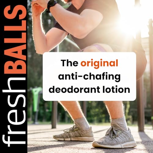Fresh Breasts + Fresh Balls Anti-Chafing Cream, Deodorant Lotion to Powder for Men & Women, Anti-Friction Cream - Talc Free, Aluminum Free, 3.4 fl oz