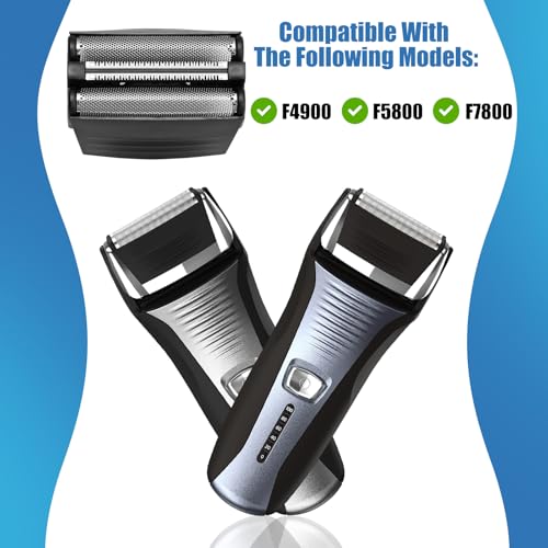 Shaver Replacement Foil Compatible with Remington TITANIUM-X Flex & Pivot Foil and Cutter F5800 & F7800,Shaver heads Fit for Remington F4900,F5800,F7800 (3 Pack)