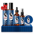 Beard Kit for Men 5PCS - Beard Growth & Grooming Set with Shampoo, Conditioner, Oil, Spray & Balm - Moisturises & Smoothes Beard, Tames Frizz - Perfect Beard Kit for Men, Dad, Boyfriend, Husband
