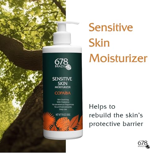 678Brazil Sensitive Skin Moisturizer - Supports the Skin¡¯s Protective Barrier - Copaiba, Passion Fruit, Hyaluronic Acid - 17.63 Oz