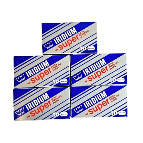 Wizamet Super Iridium Double Edge Razor Blades Pack of 50