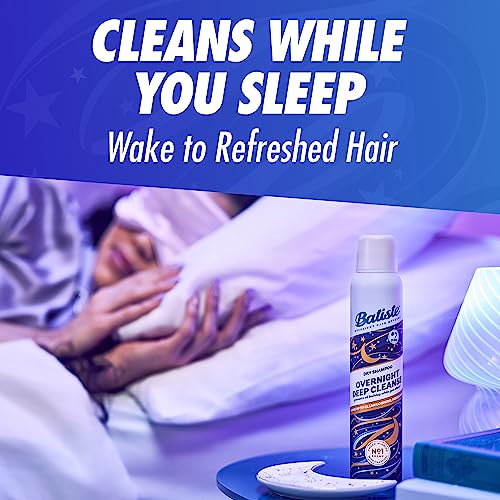 Batiste Overnight Deep Cleanse Dry Shampoo 3.81oz.- Wake up to beautiful hair by preventing oil build-up (Pack of 2)