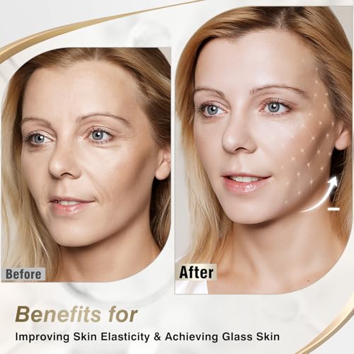 ISTON 6 Pack Bio-Collagen Real Deep Anti Wrinkle Lifting Mask,Overnight Hydrating Face Mask for All Skin Types -Pore Minimizing,Elasticity Enhancing,Firming,Moisturizing