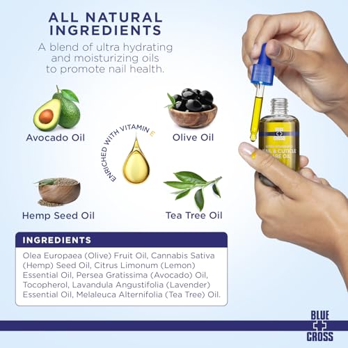 Blue Cross Ultimate Nail Care Bundle - 2oz Cuticle Remover + Softener Cream, 0.5oz Yello Out Yellow Neutralizing Basecoat + 0.5oz Nourishing Cuticle + Nail Oil, 3 Pack Bundle