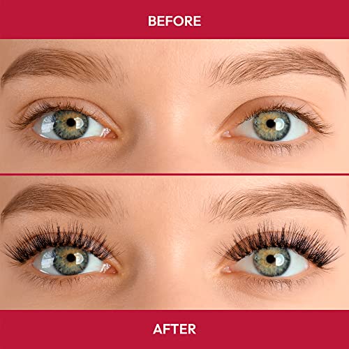iENVY False Eyelashes Triple Black 3D Individual Trio Lashes 3X Volume Reusable Eyelash Clusters (Long)
