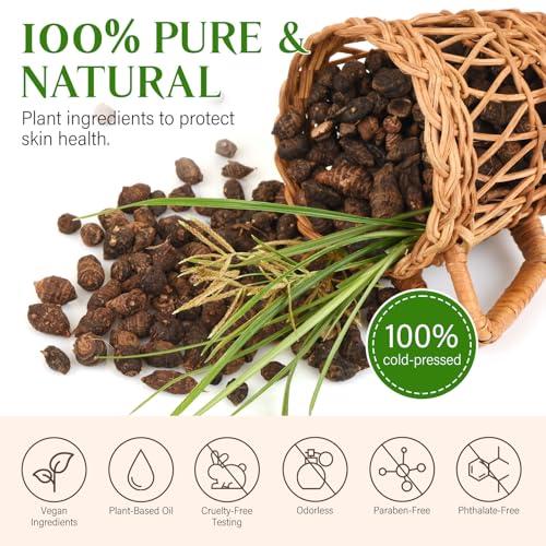Cyperus Rotundus Oil,Cyprus Rotundus Oil for Hair Removal,Cyperus Oi-l Natural, Soothing and Gentle,Reducing Body Hair Growth,Smooth Skin & Hair Removal,60ml (1pcs)